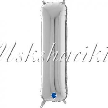 Фольга БУКВА I 26" Silver (Серебро)