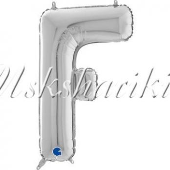 Фольга  БУКВА F 26" Silver (Серебро)