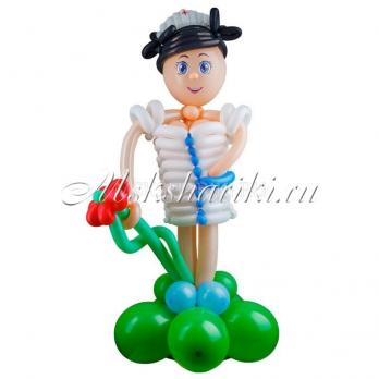 Фигура из шаров "Медсестра"