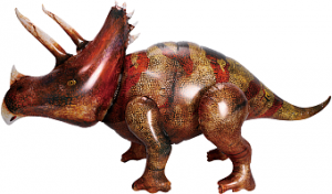 Шар 3D (46''/117 см) Фигура, Динозавр Трицератопс